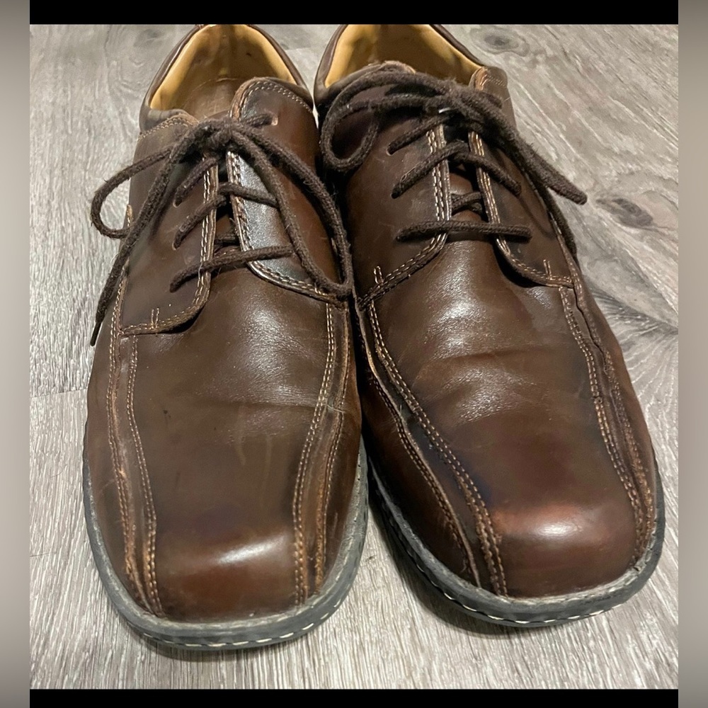 Dockers men’s Leather lace up shoes size 13 M great used condition - Picture 2 of 12